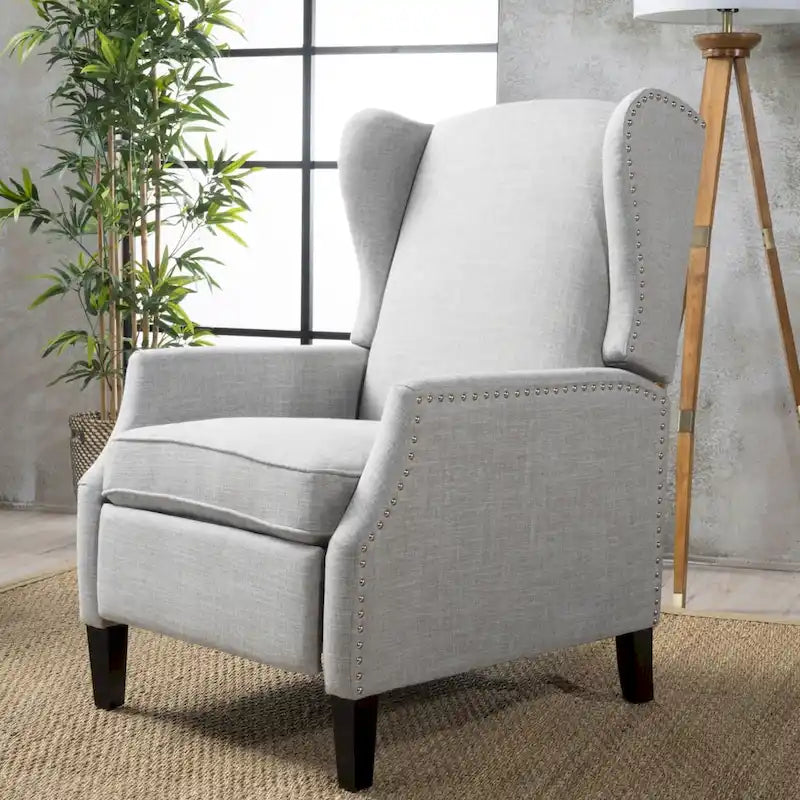 Fauteuil inclinable à dossier haut, rembourré, style classique, pour salon