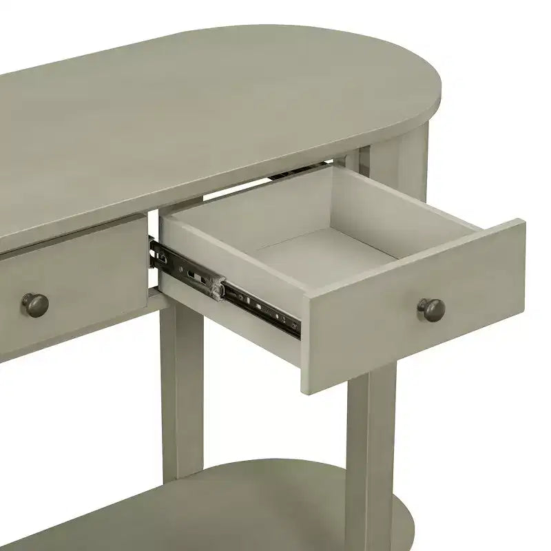 Console rustique Whisen Table d'entrée Table d'appoint avec tiroir à façade cannelée