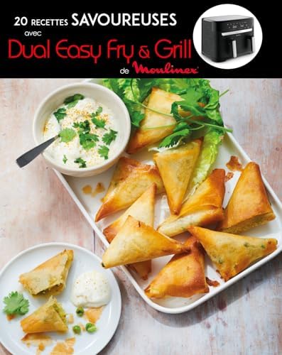 Moulinex air fryer deux compartiments, très grande capacité 11L, 10 personnes, 7 Programmes automatiques, friteuse sans huile, Ecran tactile digital, Dual inox, EZ942BF0, Gris foncé : Cuisine et Maison