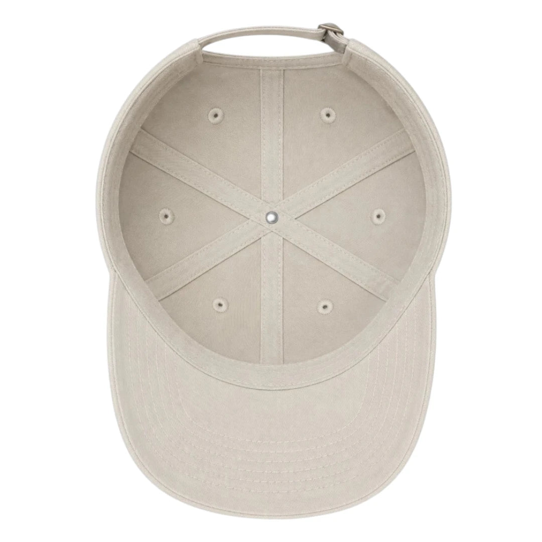 Capifi Classic Beige Adjustable Cotton Baseball Cap Unisex Casual Cap