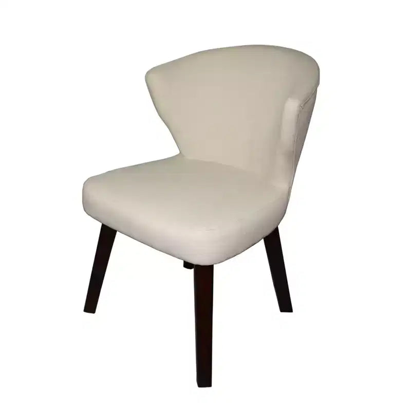 Fauteuil d'appoint concave 31 po crème - Ore International : Rembourré, style moderne, sans accoudoirs
