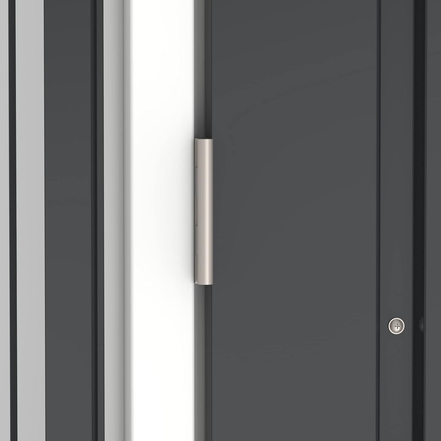 Duramax Abri à vélos pour 2 vélos avec portes doubles verrouillables entièrement larges, abri de stockage en métal, abri de jardin pour vélos, stockage de vélos, 203 x 101 x 146 cm, anthracite
