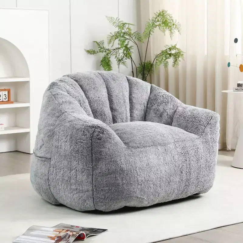 MAYEERTY Fauteuil Poire avec Accoudoirs en Mousse Haute Densité Confortable pour Adultes, Salon, Chambre à Coucher, Coin Lecture
