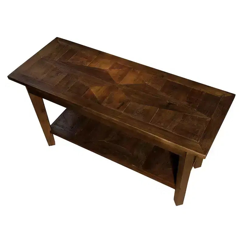 Banc Alaterre Revive 36 po en bois massif, capacité de poids de 136 kg, entrée, salon, étagère de rangement, décor rustique industriel, naturel