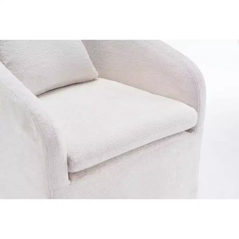Okak Lot de 2 chaises de salle à manger modernes, chaises de salle à manger confortables en chenille avec roulettes universelles et coussins épais, chaises d'appoint de cuisine rembourrées