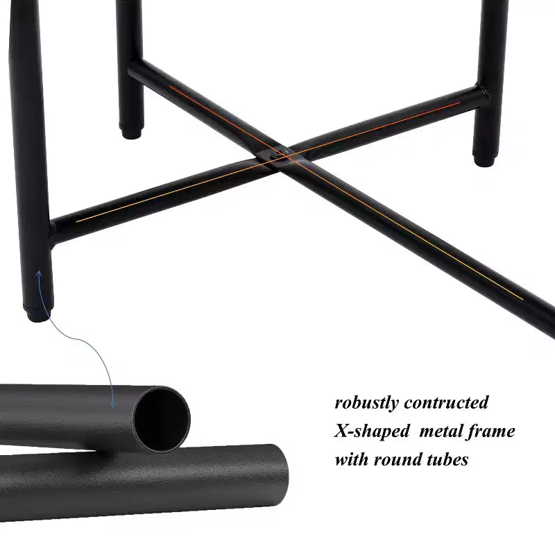 Petite table basse à 2 niveaux Noyer Marron, Étagère de rangement en bois Cadre en métal Table d'appoint pour canapé de salon