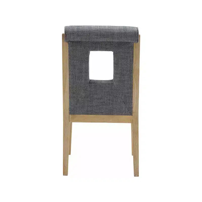 Meridian Furniture, Chaises de salle à manger Gwendolyn en tissu texturé lin, lot de 2