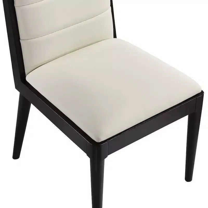 Meridian Furniture, Chaises de salle à manger Bristol en cuir végétalien, Lot de 2