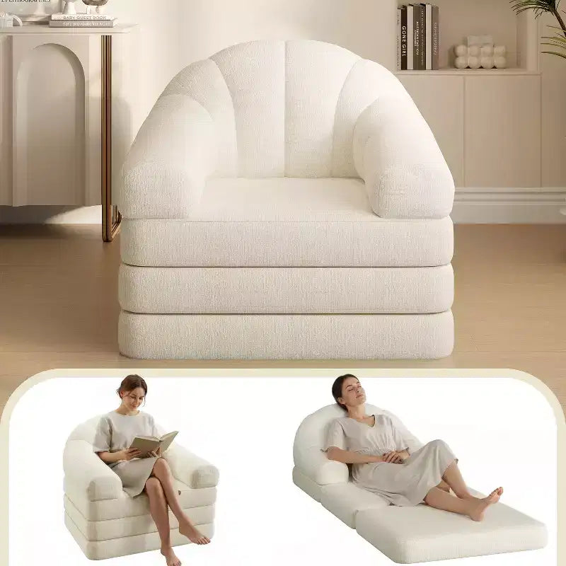 Yaheetech Canapé-Lit Pliant 2 en 1 Fauteuil-Lit Pliable pour Salon, Chambre à Coucher