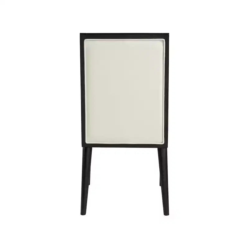 Meridian Furniture, Chaises de salle à manger Bristol en cuir végétalien, Lot de 2