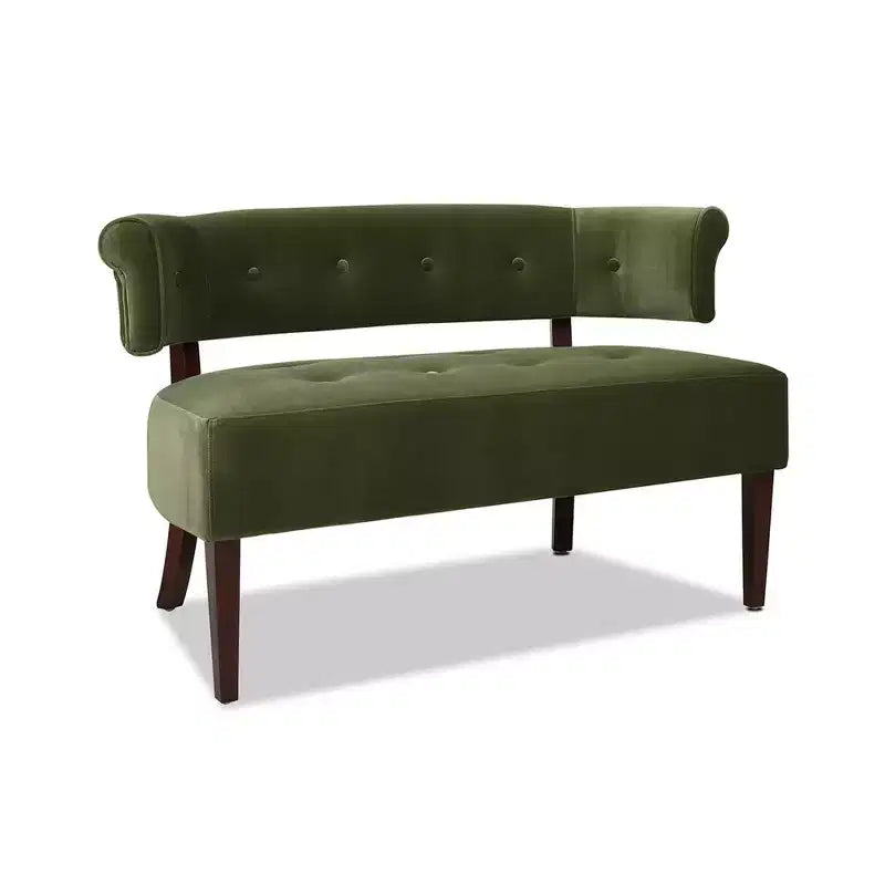Banc causeuse capitonné avec accoudoirs Jared Jennifer Taylor Home