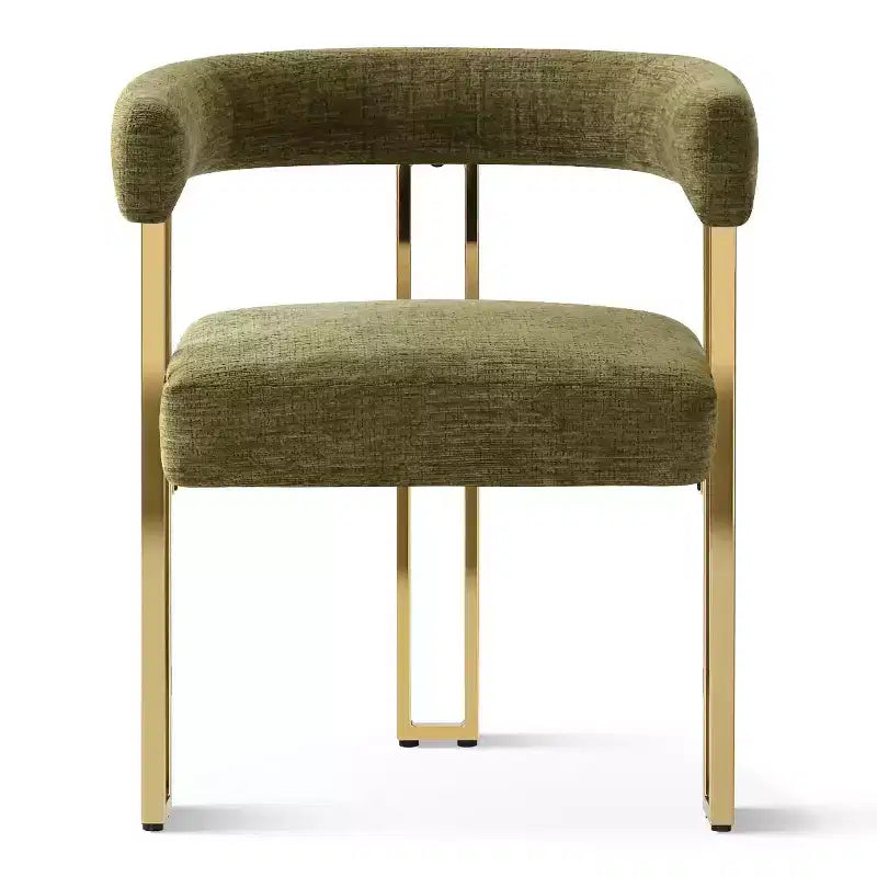 Ensemble table à manger ronde extensible en ovale avec 4 fauteuils en velours, design piédestal moderne, jusqu'à 8 personnes - Panipeachy
