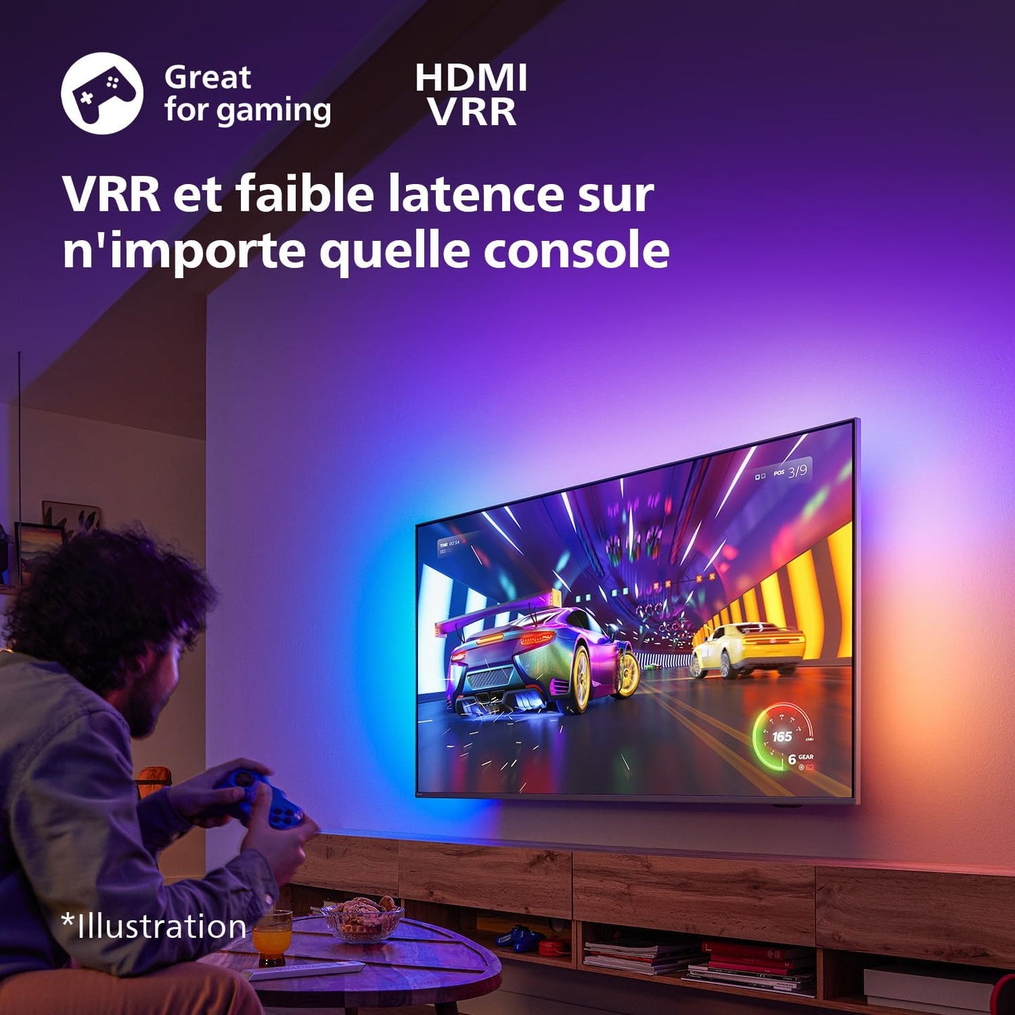 Philips 8000 series 50PUS8309/12 Fernseher 127 cm (50") 4K Ultra HD Smart-TV WLAN Schwarz 350 cd/m? (50PUS8309/12) [Classe énergétique G]