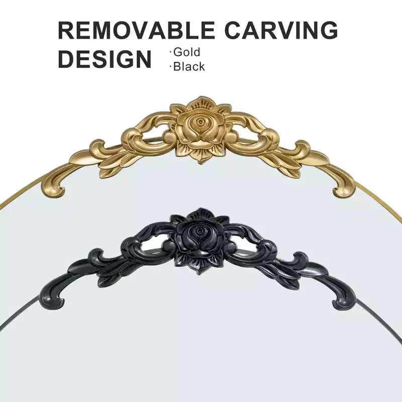 MAYEERTY Miroir pleine longueur avec support, cadre en aluminium à bord fin, à angle droit, arqué, noir, 64,17x21,26x0,79 pouces