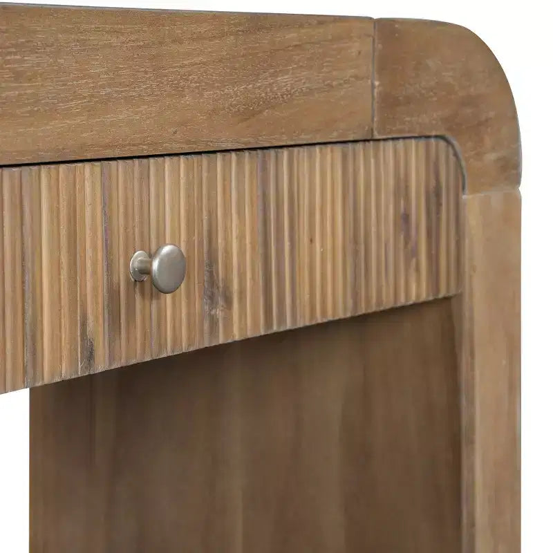 Console rustique Whisen Table d'entrée Table d'appoint avec tiroir à façade cannelée
