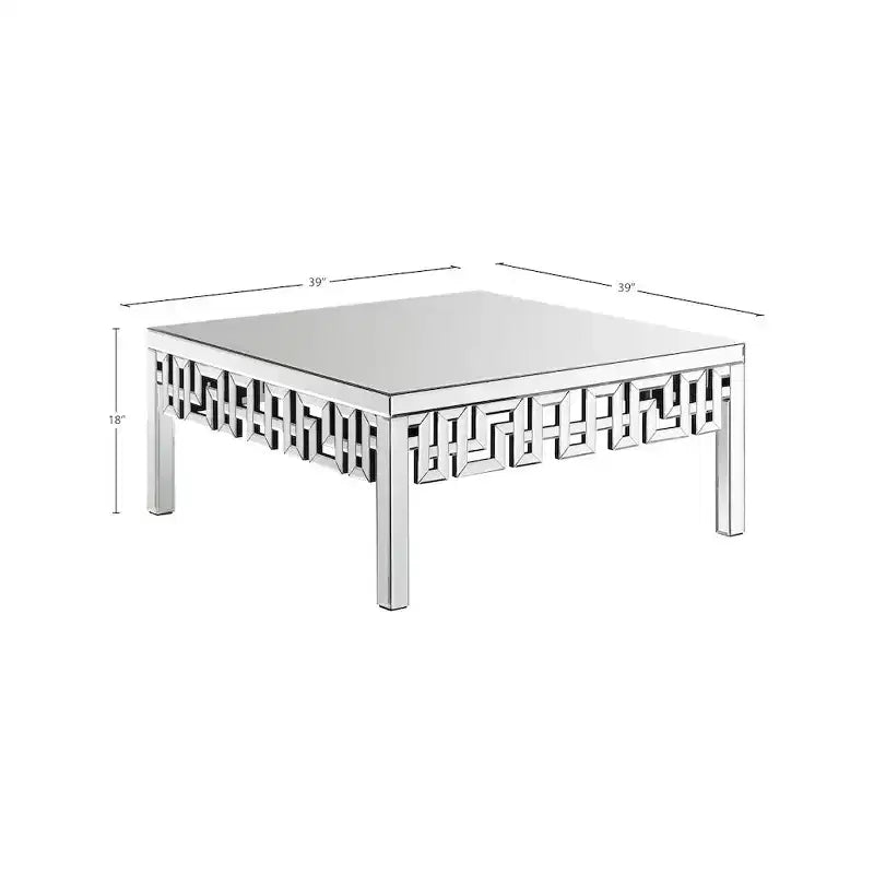 Table basse miroir Meridian Furniture Aria