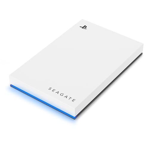 Seagate Game Drive pour PS4/PS5 5To, Disque Dur Externe, 2.5 Pouces, USB 3.0, sous Licence Officielle, éclairage LED Bleu, INCL. 2 semaines Playstation+ (STLV5000202)