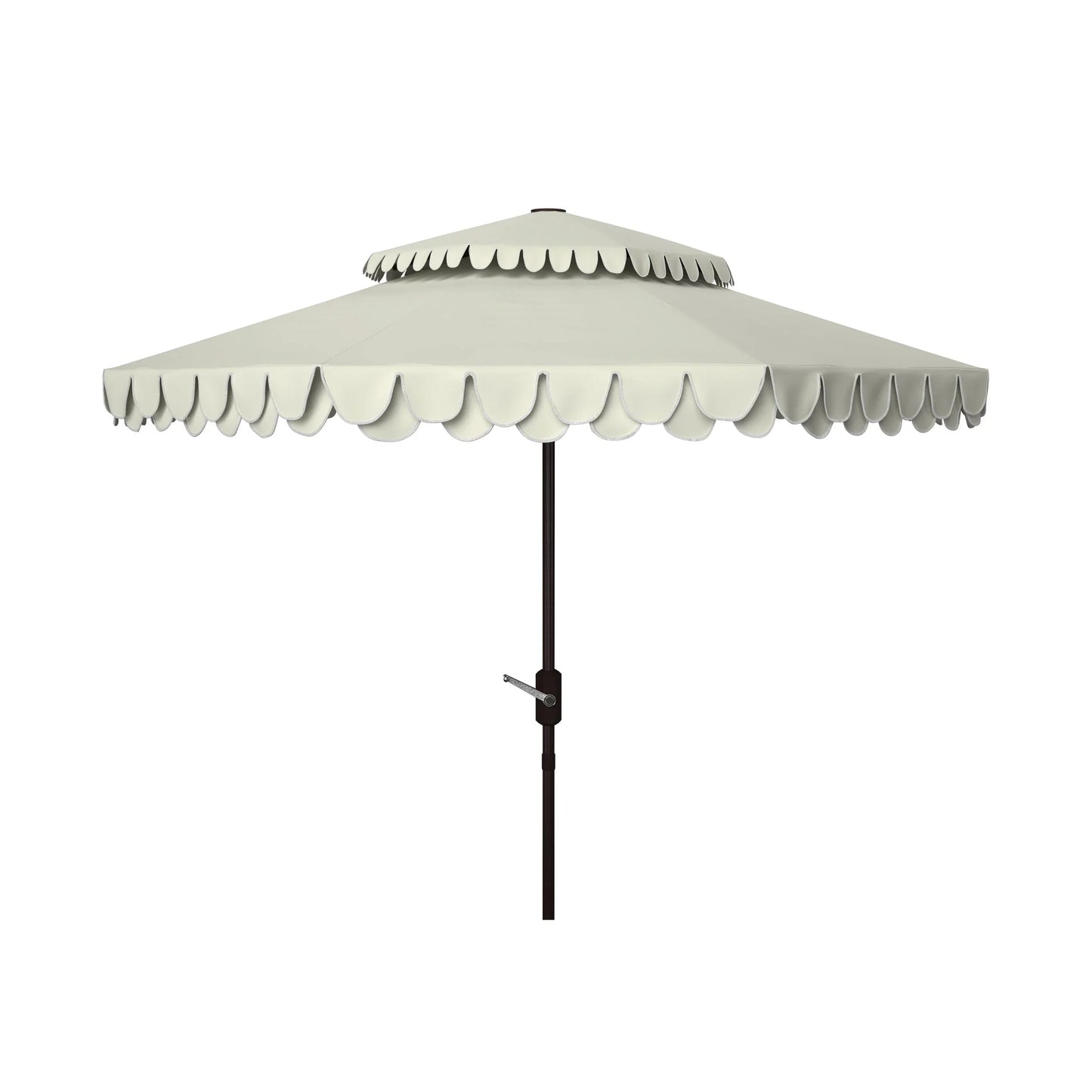 Parasol déporté double toit 274 cm avec cantonnière Kjerstin SAFAVIEH Outdoor