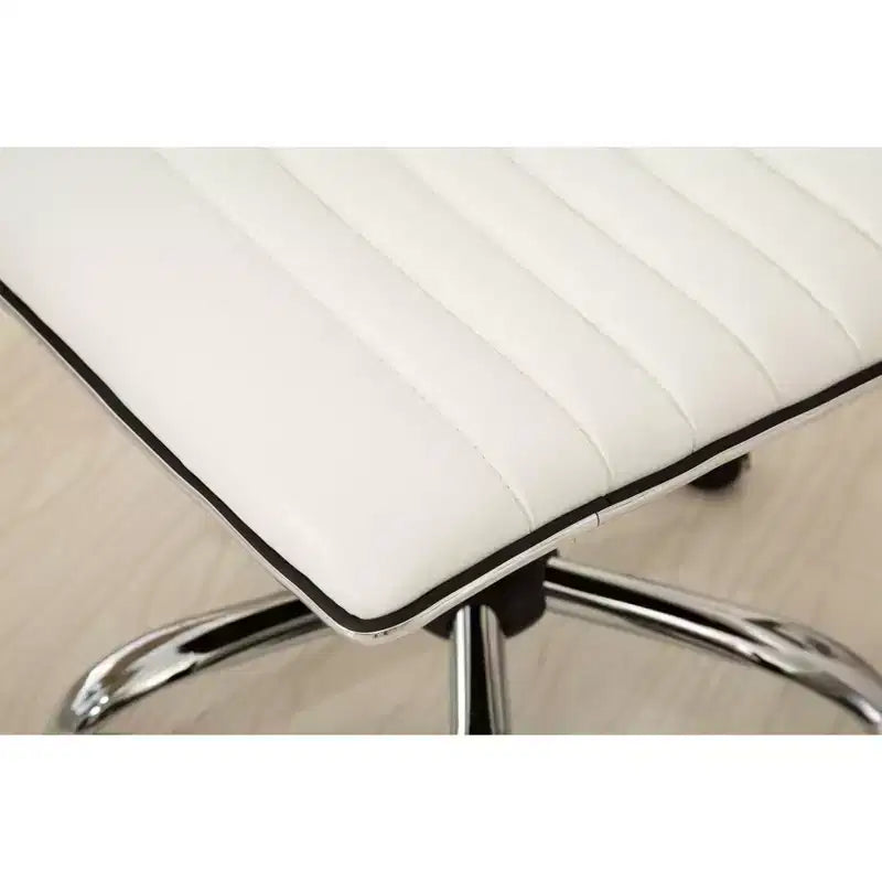 Chaise de bureau Fremo Chromel réglable à vérin pneumatique, blanche