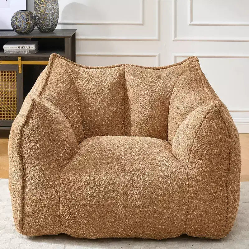 Fauteuils canapés avec mousse haute résilience pour salons et chambres, canapés paresseux carrés confortables, canapés pour adultes pour jouer, lire et regarder la télévision