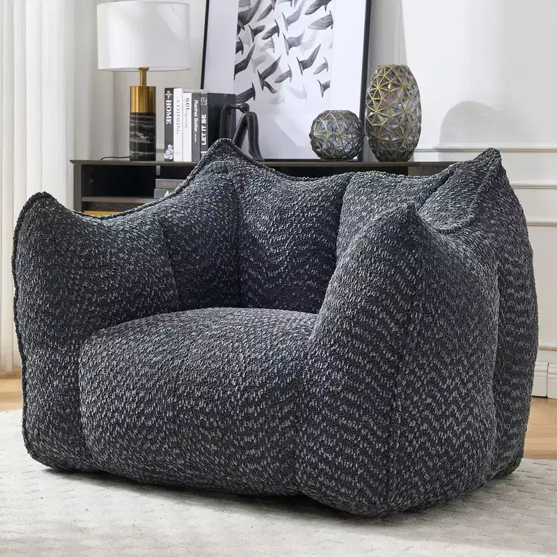 Fauteuils canapés avec mousse haute résilience pour salons et chambres, canapés paresseux carrés confortables, canapés pour adultes pour jouer, lire et regarder la télévision
