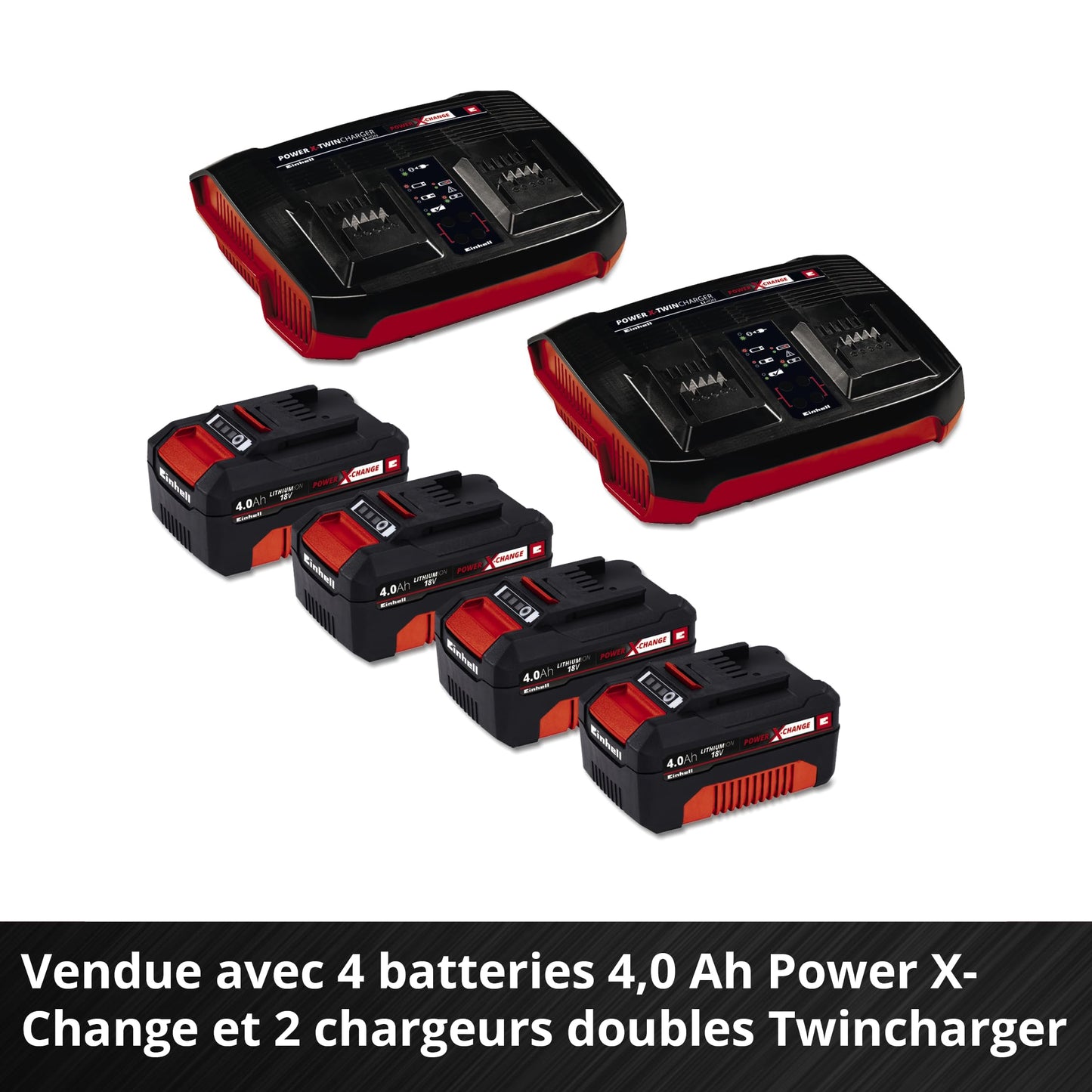 Einhell Professional Tondeuse à gazon sans fil GP-CM 36/47 S HW Li Power X-Change (36V, 47 cm largeur de coupe, autotractée, moteur sans charbon) Livr