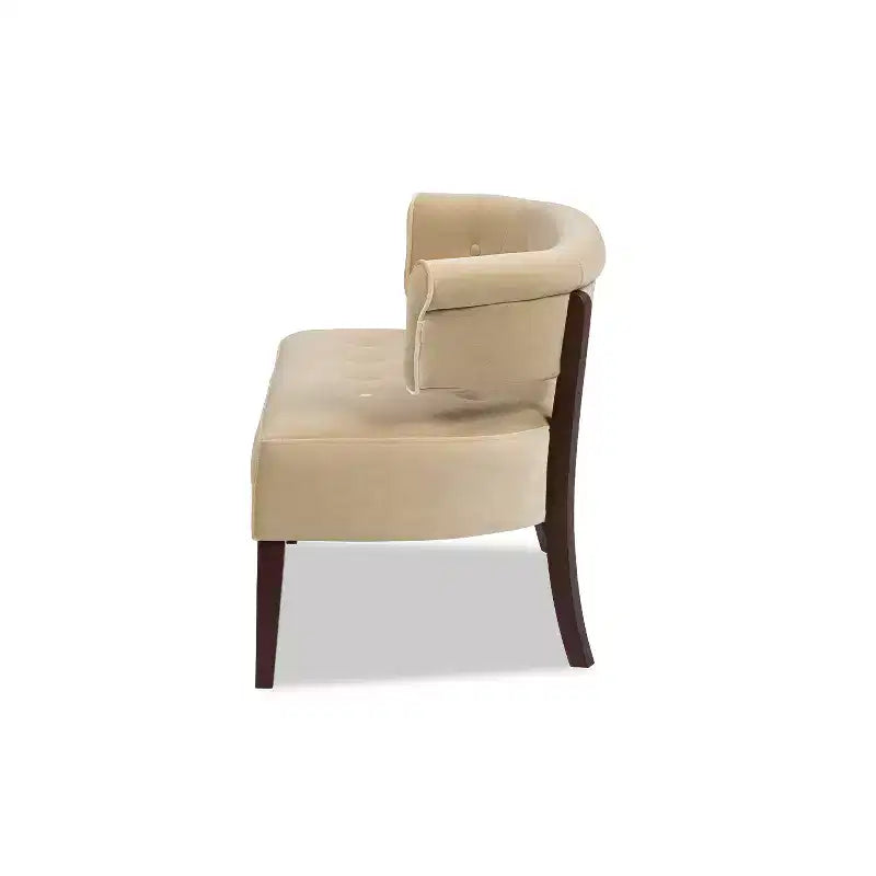 Banc causeuse capitonné avec accoudoirs Jared Jennifer Taylor Home