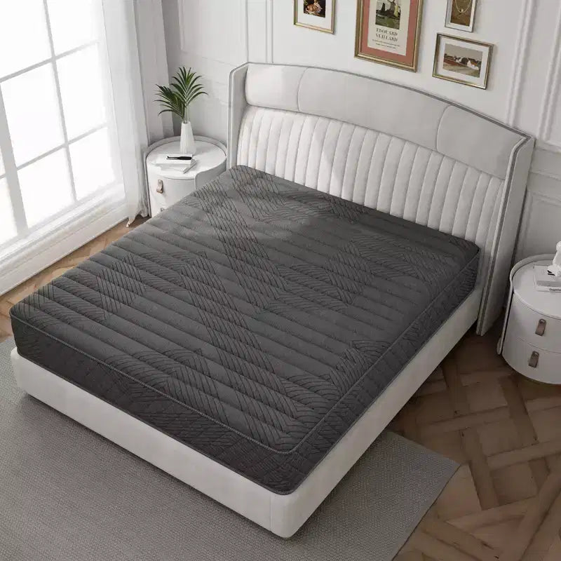 Matelas hybride Swedrea en mousse à mémoire de forme respirante et rafraîchissante, livré en boîte, noir