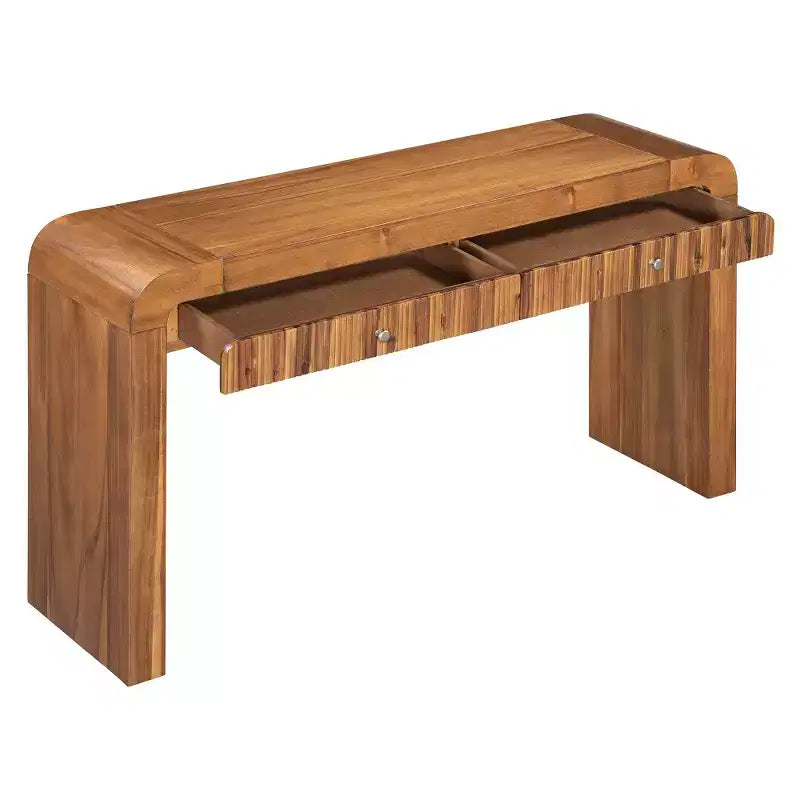 Console rustique Whisen Table d'entrée Table d'appoint avec tiroir à façade cannelée