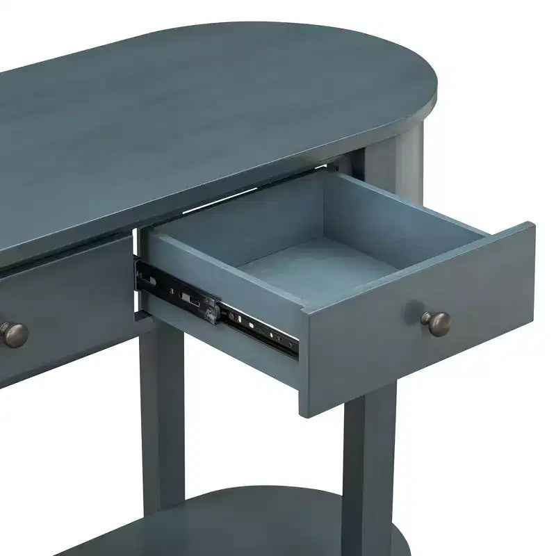 Console rustique Whisen Table d'entrée Table d'appoint avec tiroir à façade cannelée