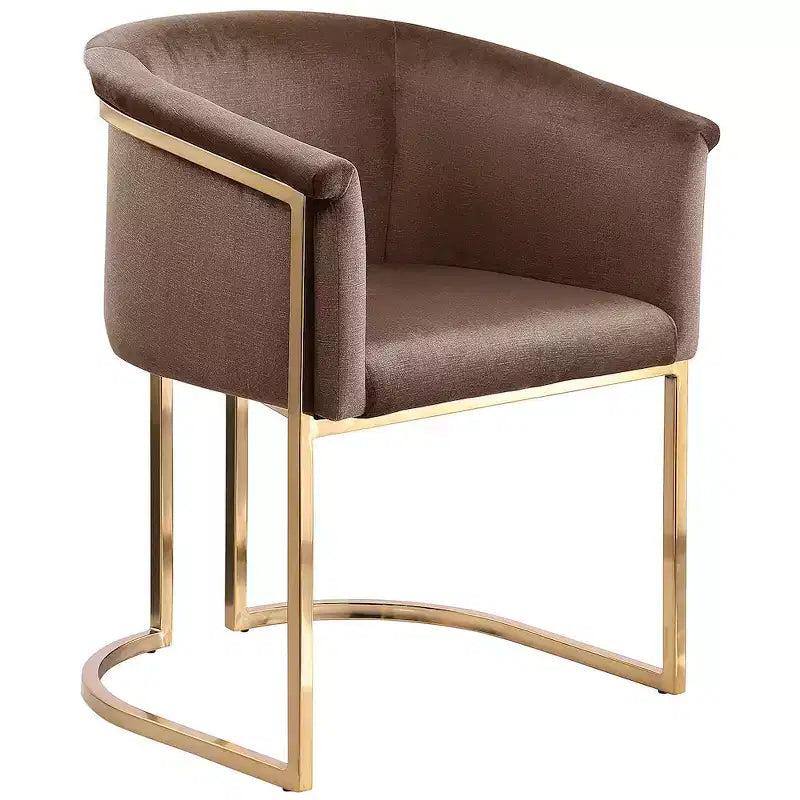 Meridian Furniture, Chaise de salle à manger Tierra en velours