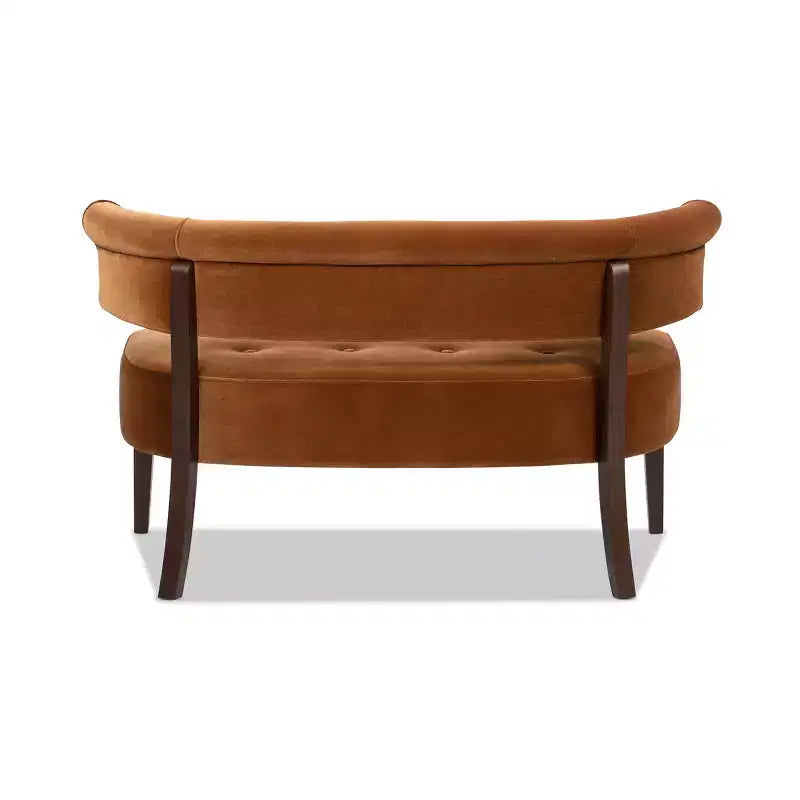 Banc causeuse capitonné avec accoudoirs Jared Jennifer Taylor Home