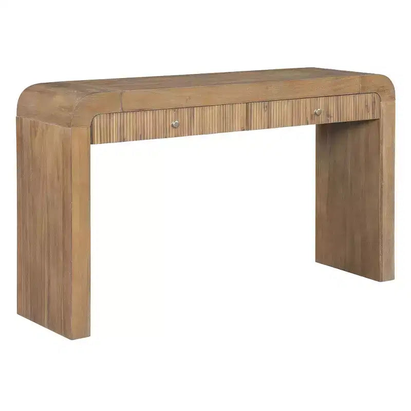 Console rustique Whisen Table d'entrée Table d'appoint avec tiroir à façade cannelée
