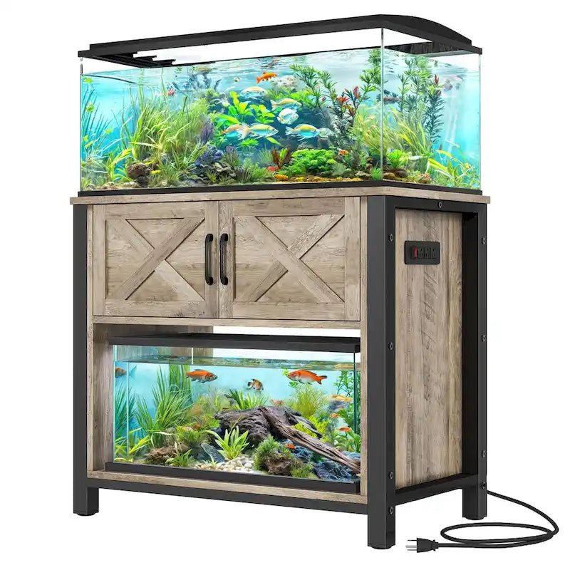 Meuble Support d'Aquarium Moasis 40-50 Gallons avec Prises de Courant