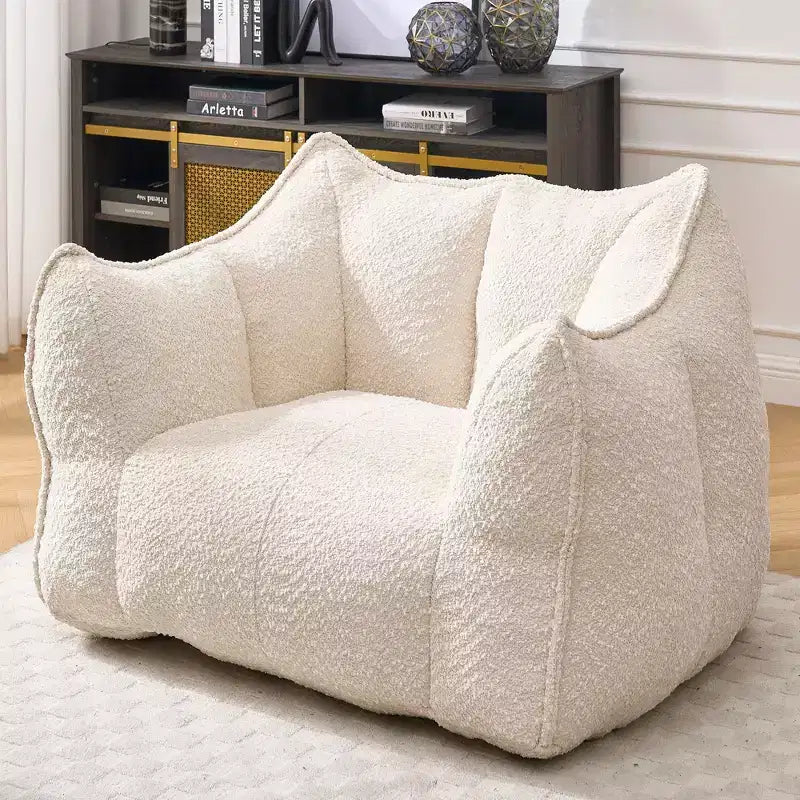Fauteuils canapés avec mousse haute résilience pour salons et chambres, canapés paresseux carrés confortables, canapés pour adultes pour jouer, lire et regarder la télévision