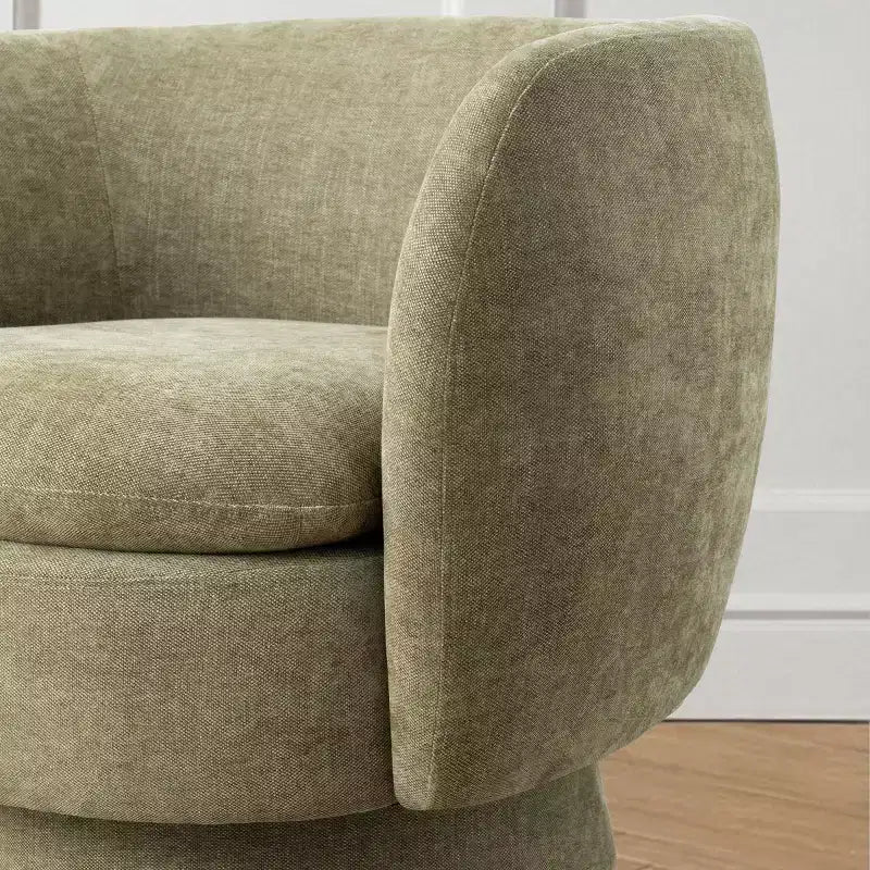 Lot de 2 fauteuils pivotants modernes avec revêtement en tissu, fauteuil lounge pivotant à 360° pour salon, chambre à coucher - Panipeachy
