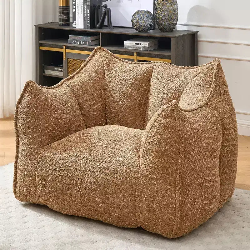 Fauteuils canapés avec mousse haute résilience pour salons et chambres, canapés paresseux carrés confortables, canapés pour adultes pour jouer, lire et regarder la télévision