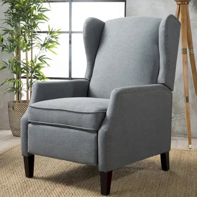 Fauteuil inclinable à dossier haut, rembourré, style classique, pour salon