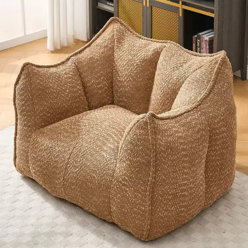 Fauteuils canapés avec mousse haute résilience pour salons et chambres, canapés paresseux carrés confortables, canapés pour adultes pour jouer, lire et regarder la télévision