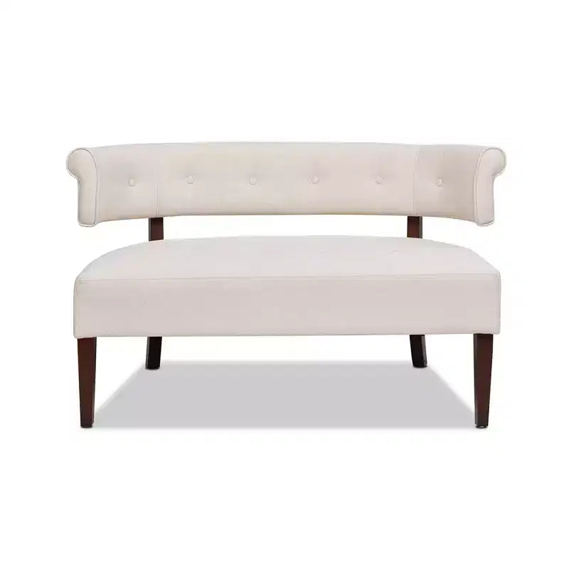 Banc causeuse capitonné avec accoudoirs Jared Jennifer Taylor Home