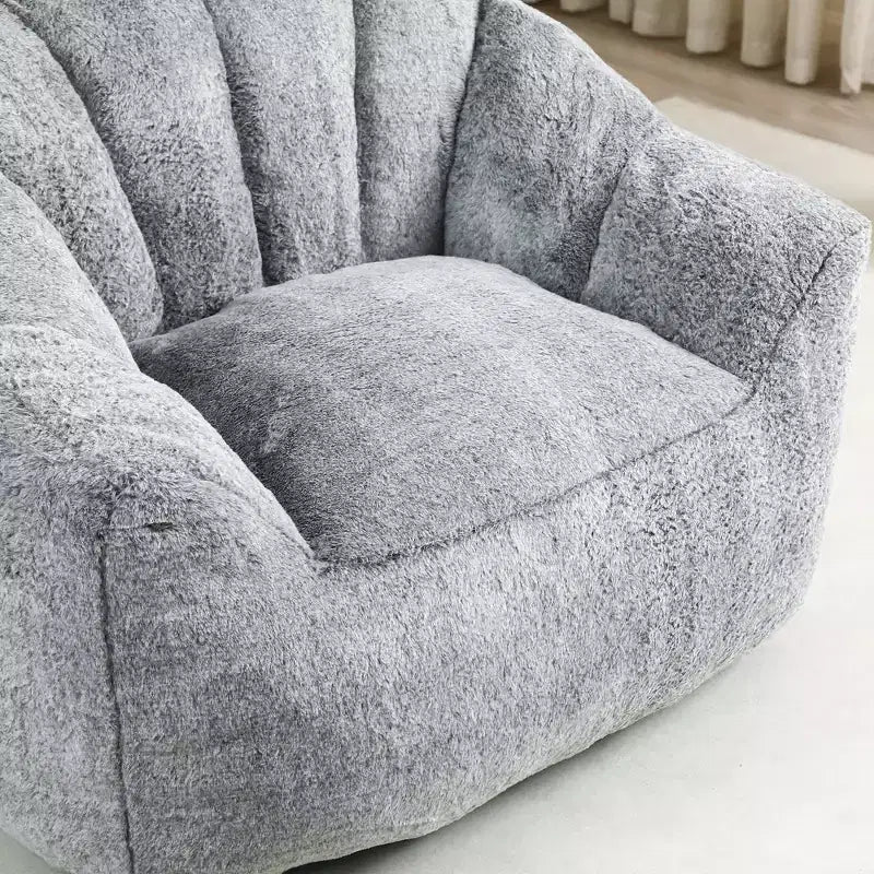 MAYEERTY Fauteuil Poire avec Accoudoirs en Mousse Haute Densité Confortable pour Adultes, Salon, Chambre à Coucher, Coin Lecture