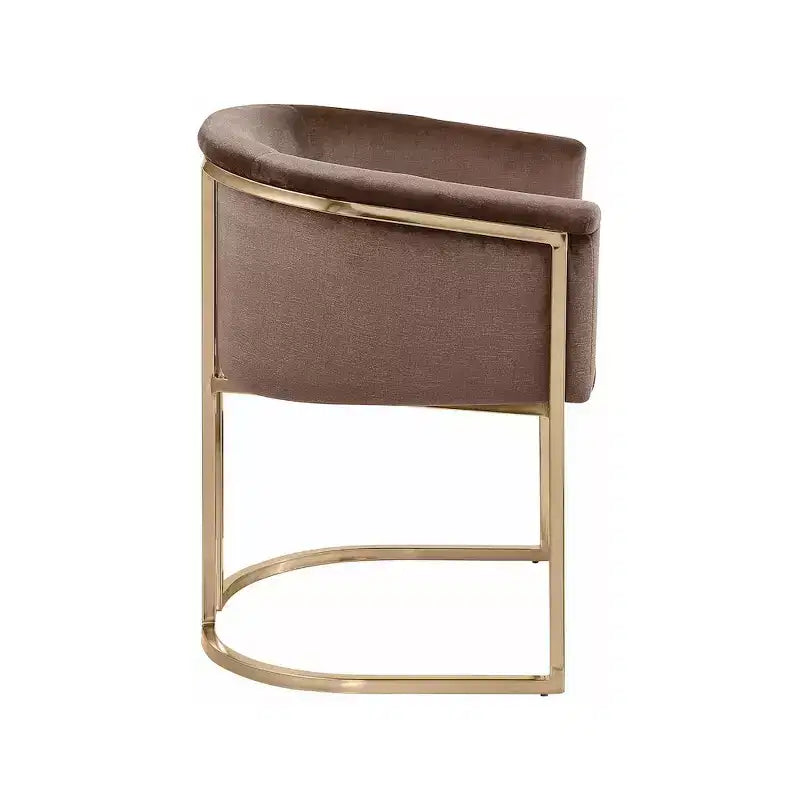 Meridian Furniture, Chaise de salle à manger Tierra en velours