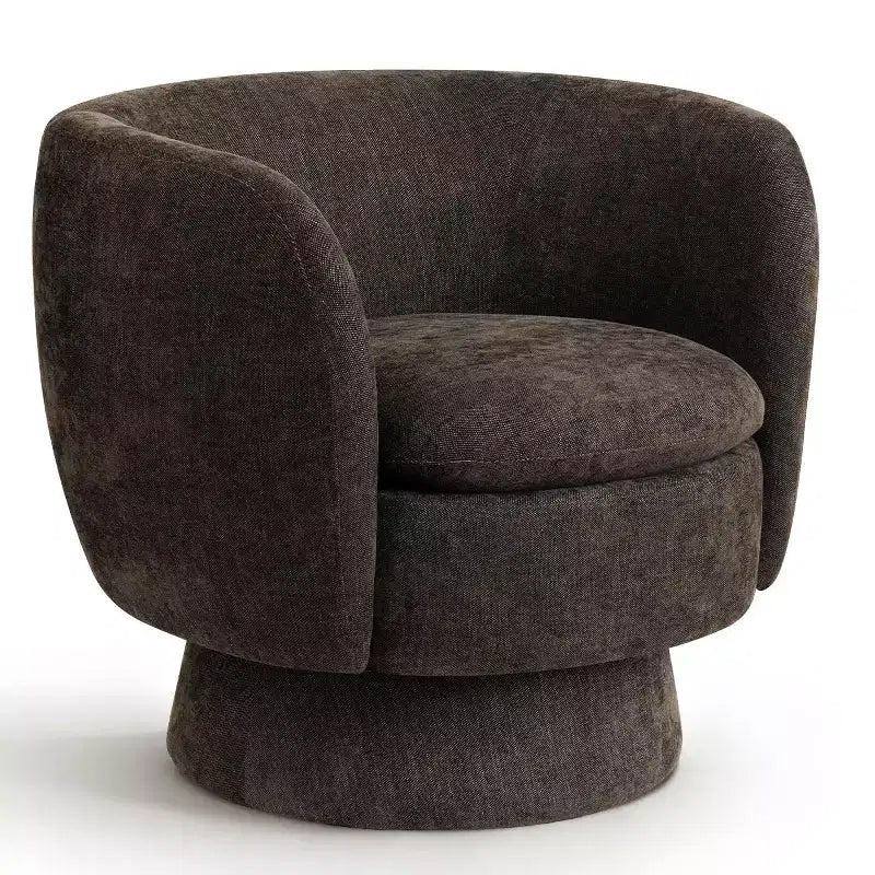 Lot de 2 fauteuils pivotants modernes avec revêtement en tissu, fauteuil lounge pivotant à 360° pour salon, chambre à coucher - Panipeachy