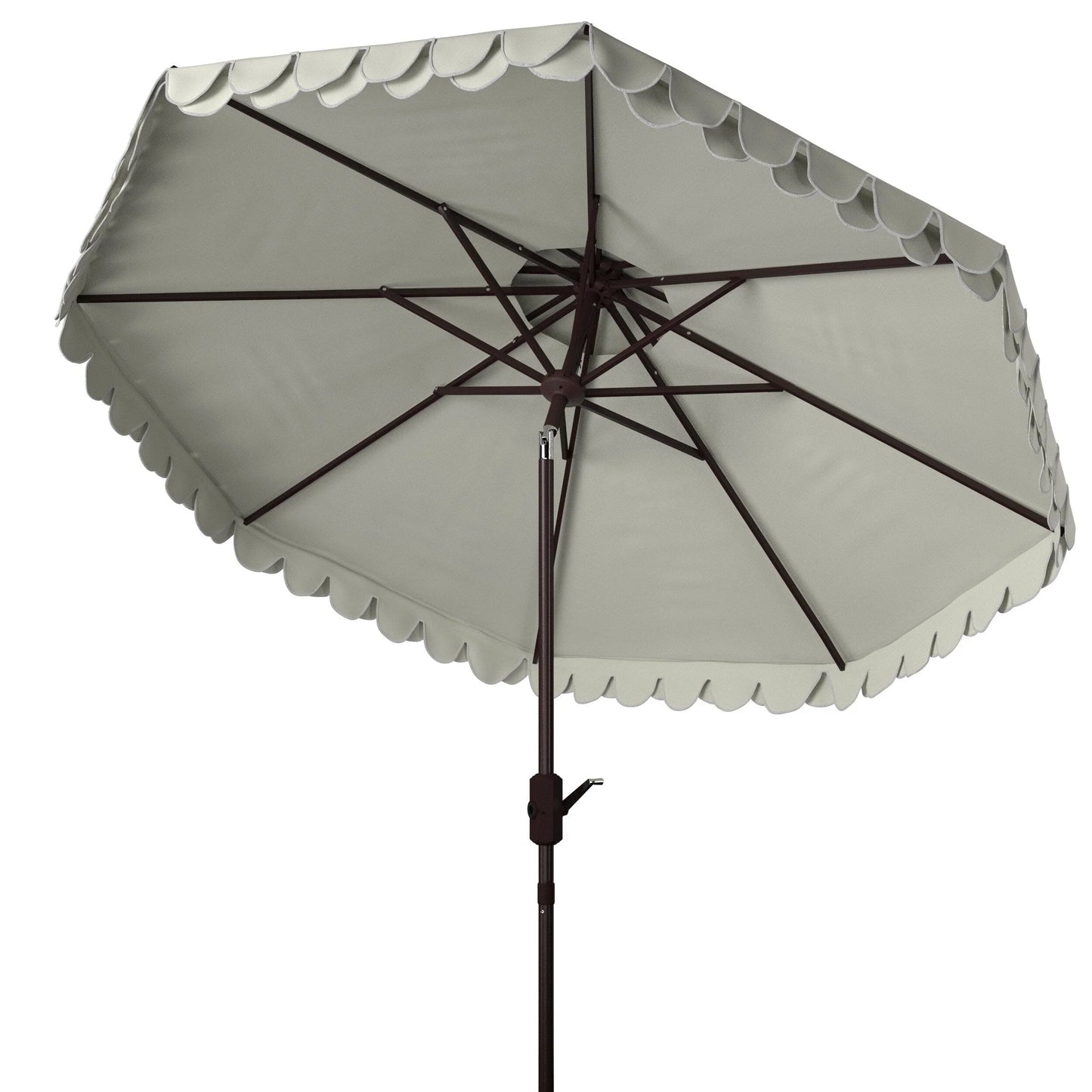 Parasol déporté double toit 274 cm avec cantonnière Kjerstin SAFAVIEH Outdoor