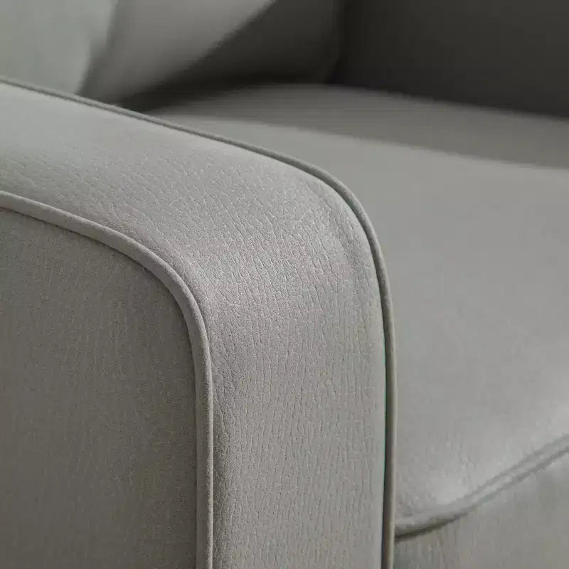 Fauteuil pivotant à 360° avec rangement dissimulé, fauteuil club une place avec oreiller pour salon, chambre, salle de lecture - ModernLuxe