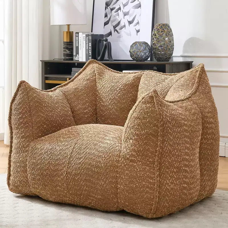 Fauteuils canapés avec mousse haute résilience pour salons et chambres, canapés paresseux carrés confortables, canapés pour adultes pour jouer, lire et regarder la télévision