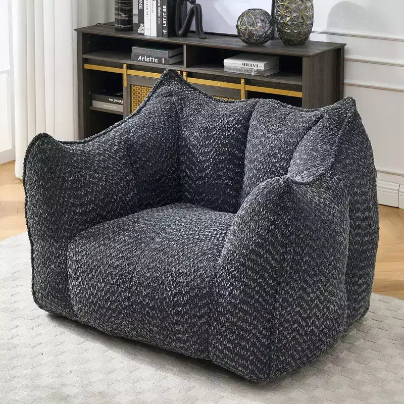 Fauteuils canapés avec mousse haute résilience pour salons et chambres, canapés paresseux carrés confortables, canapés pour adultes pour jouer, lire et regarder la télévision