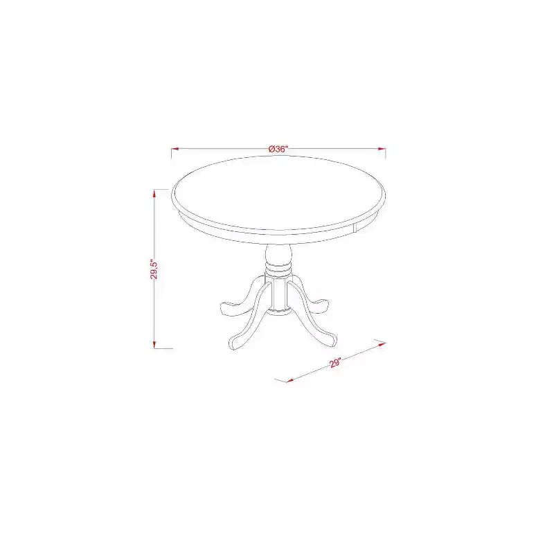 Ensemble Table à Manger Ronde Ancienne HomeStock