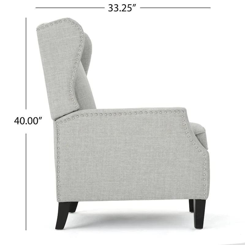 Fauteuil inclinable à dossier haut, rembourré, style classique, pour salon