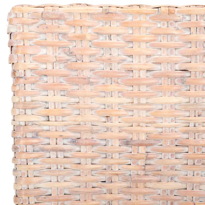 Lot de 2 chaises de salle à manger en osier naturel L 48 cm x P 56 cm x H 104 cm, style bohème côtier